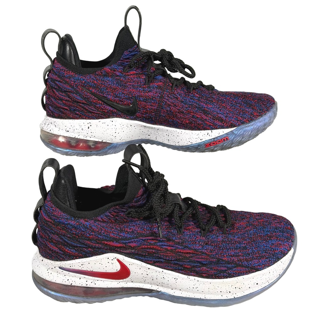 Nike LeBron 15 Low Signal Blue Multi-Color Basketball Shoes Size 8 2018 China